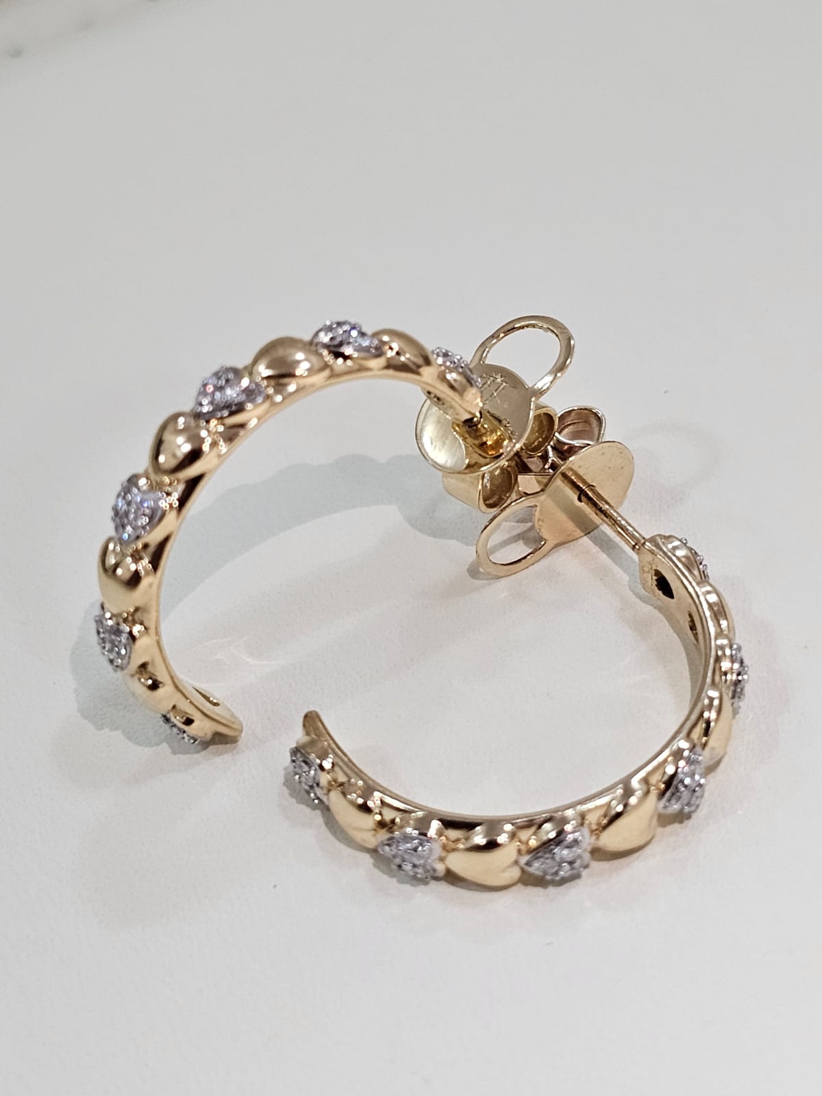 The hearts earrings