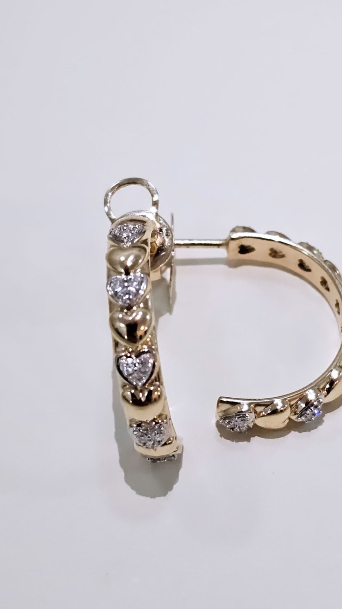 The hearts earrings